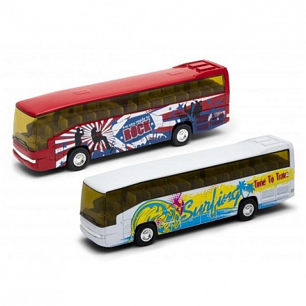 Игрушка модель автобуса 1:60, несколько видов 